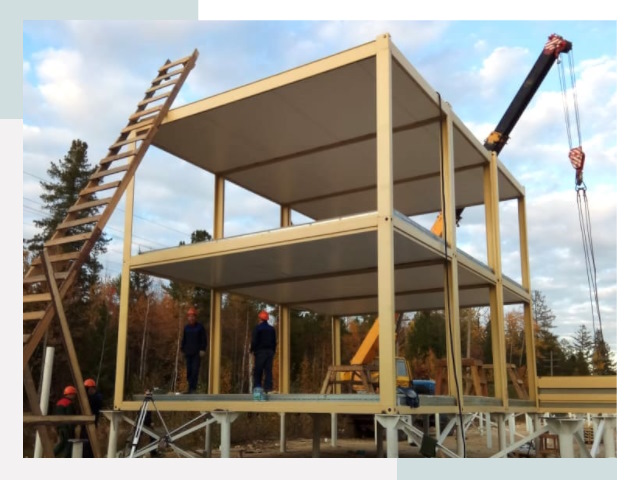 Строительство модульных здания Кизилюрт