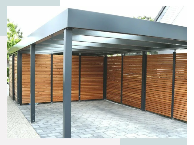 Навесы для парковки в Кизилюрте