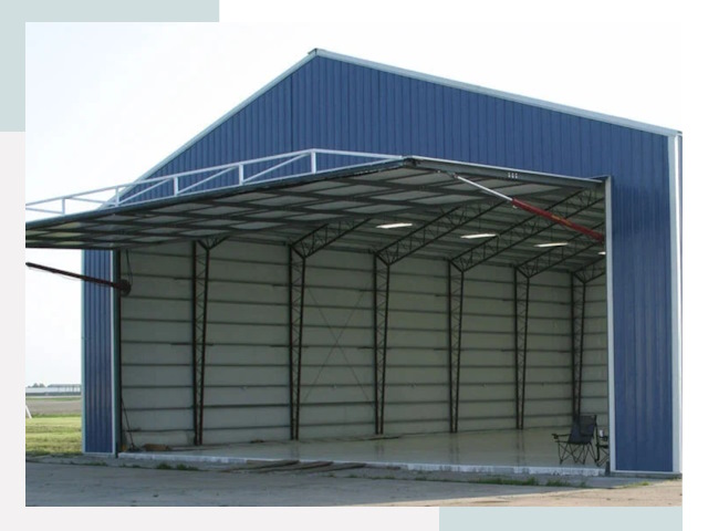 Прямо стенные ангары в Кизилюрте