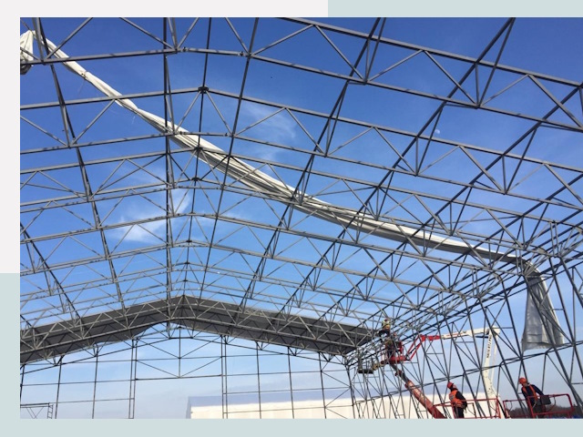 Шатровые ангары от 620 руб. в Кизилюрте и Дагестане