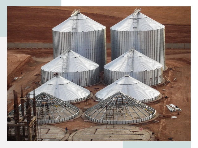 Строительство зерновых силосов в Кизилюрте