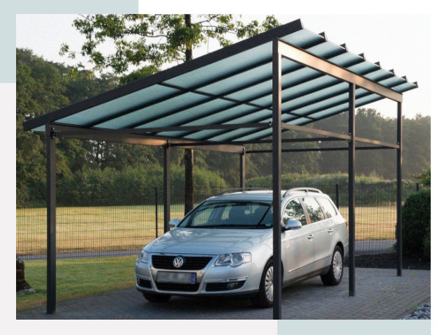 Навесы для автомобилей в Кизилюрте