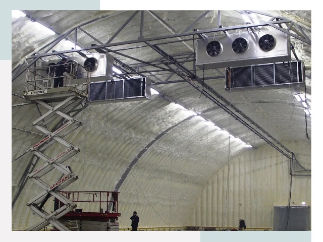 Оснащение ангаров в Кизилюрте