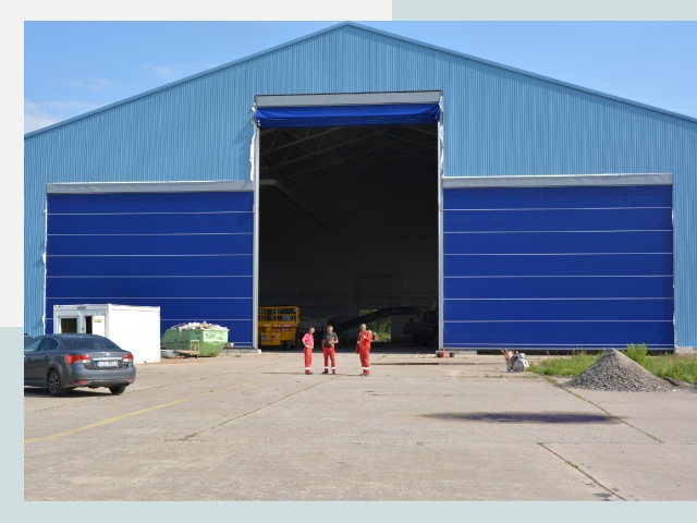 Ангарные ворота в Кизилюрт от СтальСтрой-Кзт по цене 620 руб.