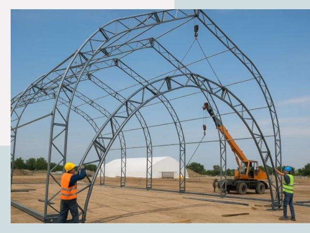 Монтаж ангаров в Кизилюрте от 620 руб. - Надежно и быстро